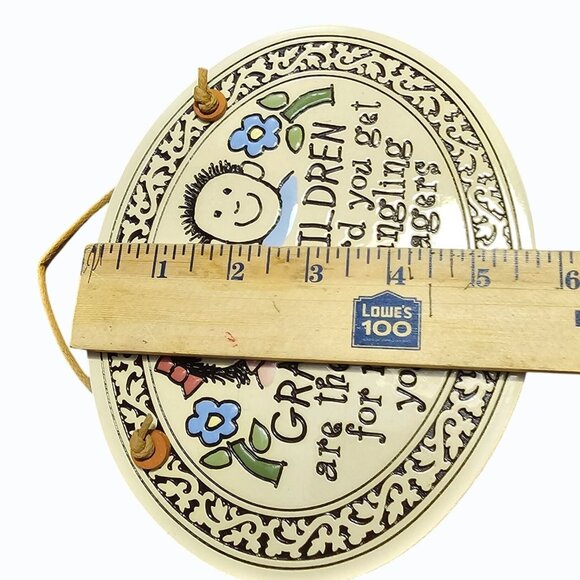 Spooner Creek Designs GRANDCHILDREN ARE THE REWARD Ceramic Wall Hanging Plaque - Picture 8 of 8